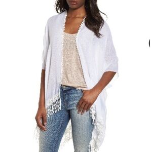 Nordstrom Lace Ruana Coverup in Ivory One Size